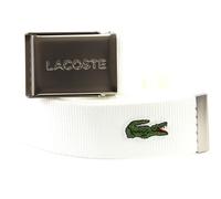 LACOSTE Casual Woven Strap W100 Bright White - kürzbar