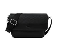 Lacoste Chantaco Umhängetasche Leder 21 cm schwarz