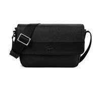Lacoste Chantaco Umhängetasche Leder 21 cm schwarz