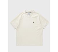 Lacoste CHEMISE COL BORD-COTES MA men Shortsleeves beige in Größe:L
