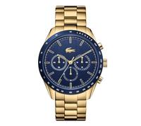 Lacoste Chronograph Quarz Uhr für Herren Kollektion Boston mit Goldfarben Edelstahlarmband - 2011096