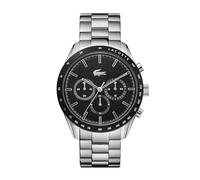 Lacoste Chronograph Quarz Uhr für Herren Kollektion Boston mit Silbernes Edelstahlarmband - 2011079