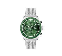 Lacoste Chronograph Quarz Uhr für Herren Kollektion NEO Heritage mit Silbernes Edelstahlarmband - 2011255