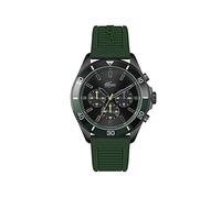 Lacoste Chronograph Quarz Uhr für Herren Kollektion TIEBREAKER mit Grünes Silikonarmband - 2011153
