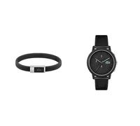 Lacoste Chronograph Quarz Uhr für Herren mit Schwarzes Silikonarmband - 2011243 Silikonarmband für Herren Kollektion 12.12-2040114