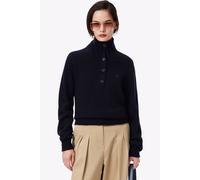 Lacoste Classic Fit Damen Cardigan dunkelblau, Einfarbig