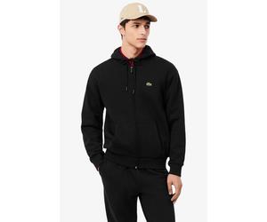 Lacoste Classic Fit Kapuzen Sweatshirt schwarz, Einfarbig