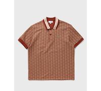 Lacoste Classic Fit Monogramm Polo men Polos orange in Größe:L