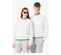 Lacoste Classic Fit Sweatshirt Rundhalsweiss, Einfarbig