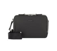 LACOSTE Chantaco Umhängetasche Leder 20.5 cm, schwarz noir