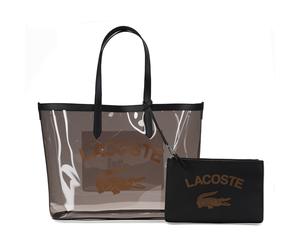 Lacoste Core Essentials Shopper transparent noir ermine Damen