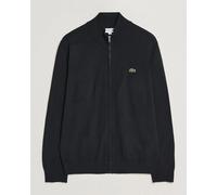 Lacoste Cotton Knitted Full Zip Black Schwarz M
