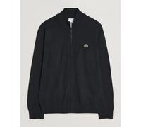 Lacoste Cotton Knitted Full Zip Black Schwarz XXL