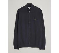 Lacoste Cotton Knitted Full Zip Navy Blue Blau M
