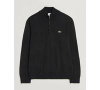 Lacoste Cotton Knitted Half Zip Black Schwarz XL