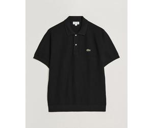 Lacoste Cotton Knitted Polo Black Schwarz M