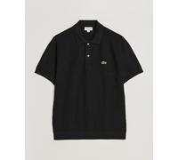 Lacoste Cotton Knitted Polo Black Schwarz S