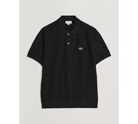 Lacoste Cotton Knitted Polo Black Schwarz XXL