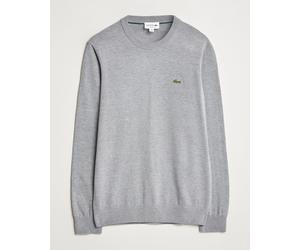 Lacoste Cotton Knitted Sweater Silver Chine Grau S