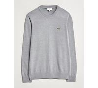 Lacoste Cotton Knitted Sweater Silver Chine Grau XXL