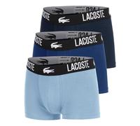 Lacoste Cotton Stretch Trunk Boxer Short 3er Pack Herren-Dunkelblau in dunkelblau, Größe: XL