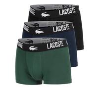 Lacoste Cotton Stretch Trunk Boxer Short 3er Pack Herren - Dunkelgrün