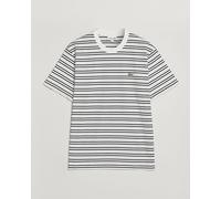 Lacoste Cotton Striped T-Shirt Blackbird/Flour Weiß M