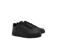 Lacoste Court Ace Herren-Sneaker aus Leder, Schwarz/Schwarz, 41 EU