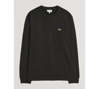 LACOSTE Longsleeve Herren Regular Fit Langarm Rundhals Baumwolle schwarz, 5