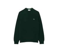 Lacoste - Crewneck Knit Sweater In Deep Green Wool-Polyester - Größe 3 - schwarz
