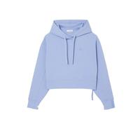 Lacoste - Cropped Double-Faced Cotton Lacoste Hoodie - Größe 36 - blau