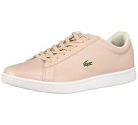 Lacoste Damen Hydez Leather Sneaker, Hellrosa/Weiß, 38 EU