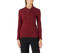 Lacoste Damen Langarm Slim Fit Polo Cranberry 38