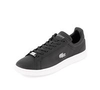 Lacoste Damen Low-Top Sneaker Carnaby PRO 123 1 SFA, Frauen Halbschuhe,straßenschuhe,Strassenschuhe,Sportschuhe,SCHWARZ/Silber (22F),40 EU / 6.5 UK