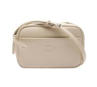 Lacoste - Damen Schultertasche "City Court", Logo, Narbiges Leder (Weiß) Einheitsgröße