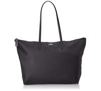 Lacoste Damen Shopper L Shopping Bag,Lederimitat (100% PVC),35x30x14cm, Handtasche Schultertasche Tote-Bag,SCHWARZ (000),Einheitsgröße (One Size)