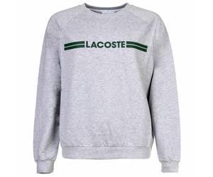 LACOSTE Damen Sweatshirt - Loungewear, Heritage Logo, oversize, Baumwolle Grau / XL XL Grau