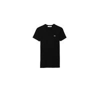 Lacoste Damen T-Shirt Rundhals TF5538, Frauen Basic Tshirt,Tee,Regular Fit,Schwarz,36