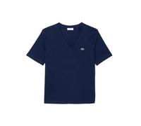 Lacoste Damen T-Shirt aus Baumwolle, marine, Gr. 38
