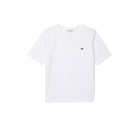 Lacoste Relaxed Fit T-Shirt aus reiner Baumwolle in Weiss, Größe 36