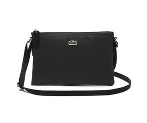LACOSTE Damen Umhängetasche - L1212 Core Essentials Crossover Bag, 17x27x2cm (HxBxT) One size Schwarz