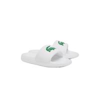 Lacoste Damen Women's Serve Slide 1.0 Sandale, WHT/GRN, 39.5 EU