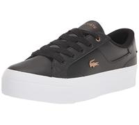 Lacoste Damen Ziane Platform Sneaker, Schwarz/Weiß, 42 EU