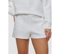 Lacoste Double Face Jersey Damenshorts Gf9991-001 Weiß S