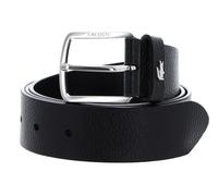 LACOSTE Elegance Grained Leather Belt W95 Noir