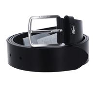 LACOSTE Elegance Plain Leather Belt W100 Noir