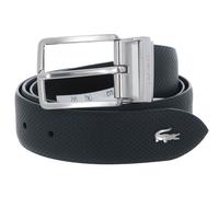 LACOSTE Elegance Punch Plain Leather Belt W100 Camouflage / Clay-Navy Blue-Archipelago - kürzbar