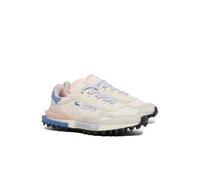 Lacoste Elite Active Damen-Sneaker, Weiß / Rosa / Blau, Nylon und Wildleder, sportlich, Retro, 70er Jahre, leicht und bequem