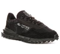 Lacoste Elite Active Herren Sneaker, Schwarz, Sportliche Trainingsschuhe mit Profilsohle (Black Black, EU Schuhgrößensystem, Erwachsene, Herren, Numerisch, M, 44)