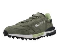 Lacoste Elite Active Laufschuhe, Khaki, Nylon und Wildleder, strukturierte Gummisohle, Retro-Stil, 70er-Jahre, grün Khaki, 40.5 EU